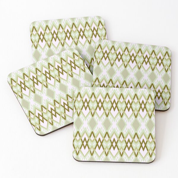 Item preview, Olive calm ikat designed and sold by Bloomiastudio.