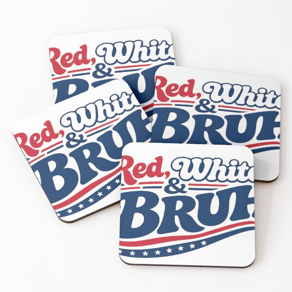 Item preview, Red, White & Bruh designed and sold by CLMDigitalArt.