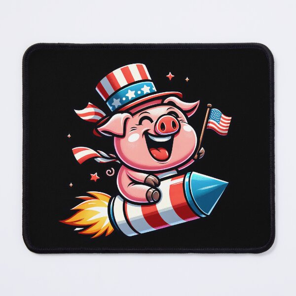 Item preview, Funny Pig 4th July Patriotic USA Flag America Boys Girls Kids designed and sold by rafaeltto.