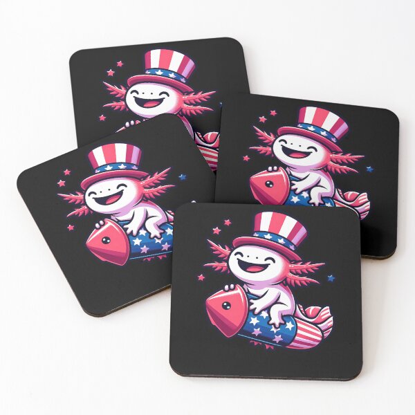 Item preview, Funny Axolotl 4th July Patriotic USA Flag America Boys Girls Kids designed and sold by rafaeltto.