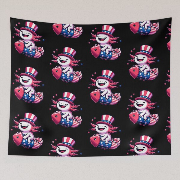 Item preview, Funny Axolotl 4th July Patriotic USA Flag America Boys Girls Kids designed and sold by rafaeltto.