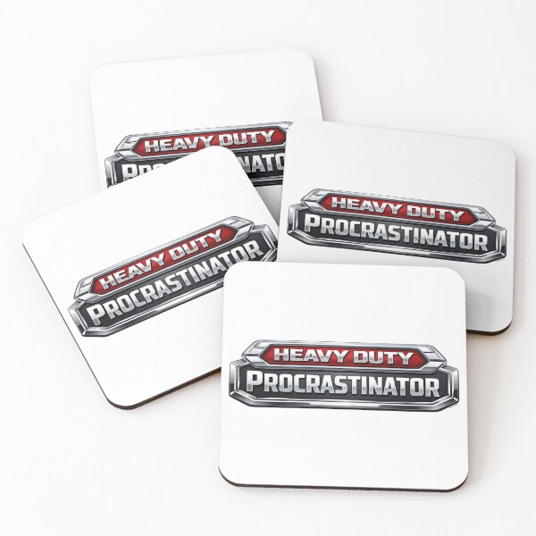 Item preview, Heavy Duty Procrastinator – Funny Badge Emblem Design designed and sold by Automotive Art by Greg.