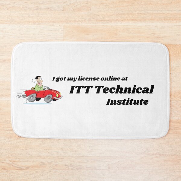 Item preview, I Got My License Online At ITT Technical Institute Funny Bumper designed and sold by bowlcutbaddie.