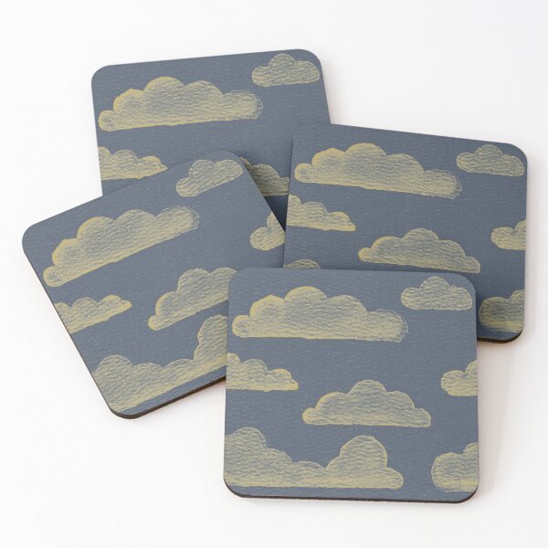 Item preview, Dreamtime Clouds Watercolor Pattern - Dusk + Saffron designed and sold by Irene Estelle.