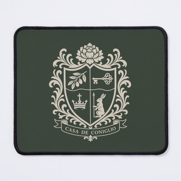 Item preview, Rabbit Crest, Coat of Arms Design, Heraldic Shield, Casa de Coniglio designed and sold by TeesOnRosebud.