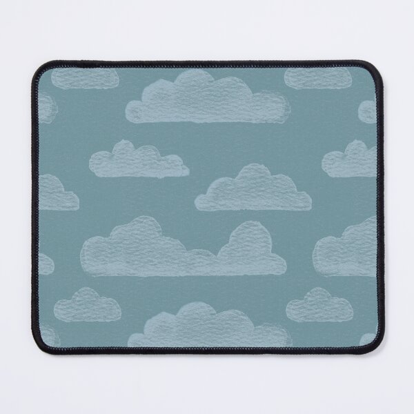 Item preview, Dreamtime Clouds Watercolor Pattern - Peacock + Sky designed and sold by Irene Estelle.