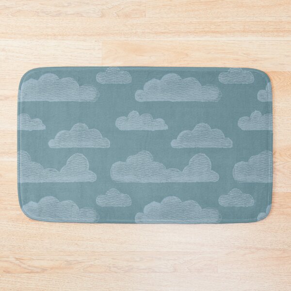 Item preview, Dreamtime Clouds Watercolor Pattern - Peacock + Sky designed and sold by Irene Estelle.