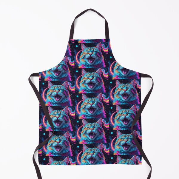 Item preview, Screaming Psychedelic Cat – Intense Neon Energy Art designed and sold by LEO'S CREATURE　れおずくりーちゃー.