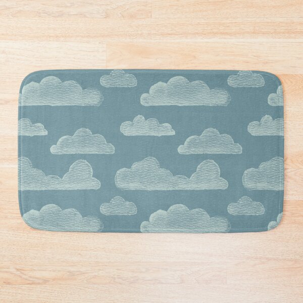 Item preview, Dreamtime Clouds Watercolor Pattern - Peacock + Mint designed and sold by Irene Estelle.