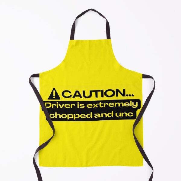 Item preview, Caution Driver Is Chopped And Unc Funny Bumper Sticker designed and sold by bowlcutbaddie.