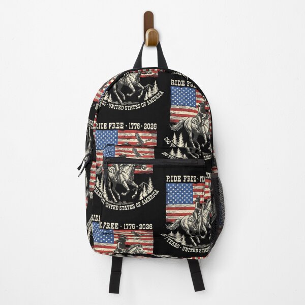 Item preview, Ride Free 1776–2026 250 Years USA Patriotic Cowboy American Flag designed and sold by issan-exe.