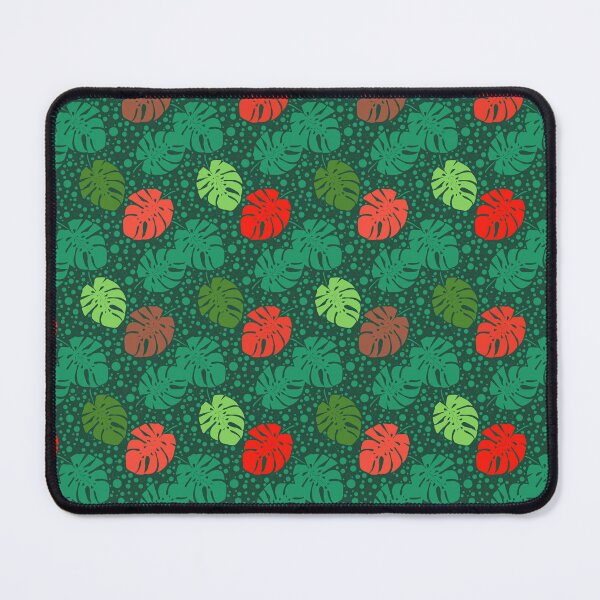 Item preview, Tropical monstera leaves background of polka dots designed and sold by fuzzyfox.