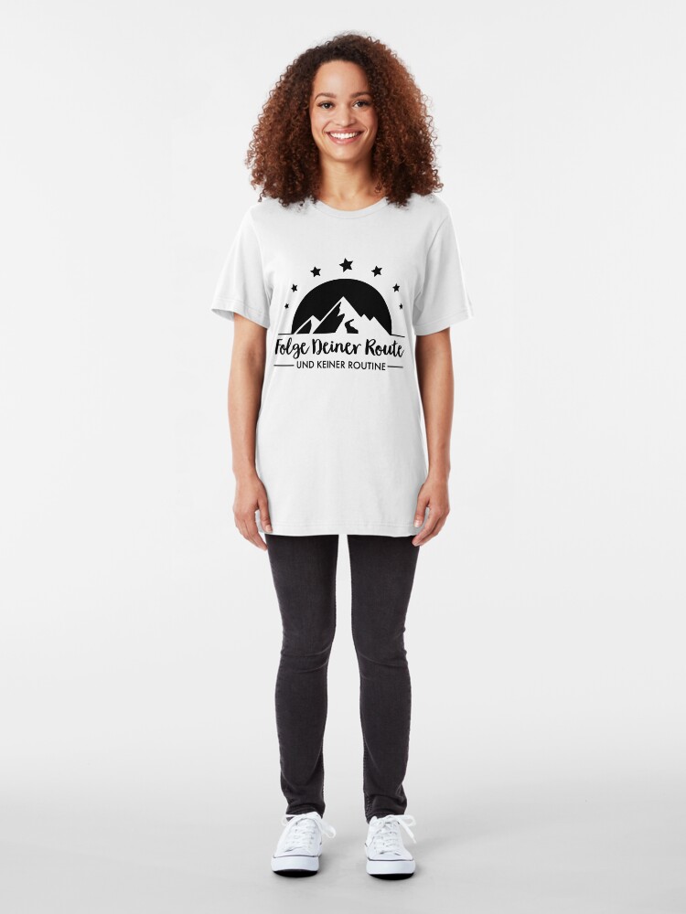 Alternate view of Hiking - Follow your route Slim Fit T-Shirt