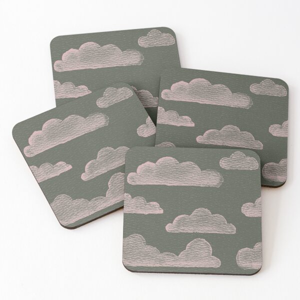 Item preview, Dreamtime Clouds Watercolor Pattern - Pine + Rose designed and sold by Irene Estelle.
