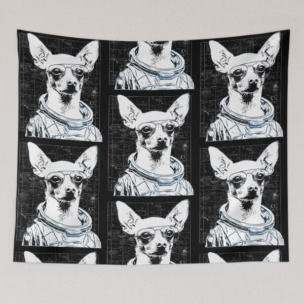 Item preview, Chihuahua Astronaut Space Dog Vintage Sci Fi Graphic designed and sold by issan-exe.