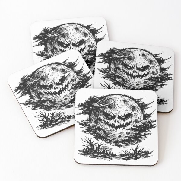 Item preview, Ominous Skull Moon Dark Ink Illustration designed and sold by optimusprime39.