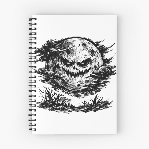 Item preview, Ominous Skull Moon Dark Ink Illustration designed and sold by optimusprime39.