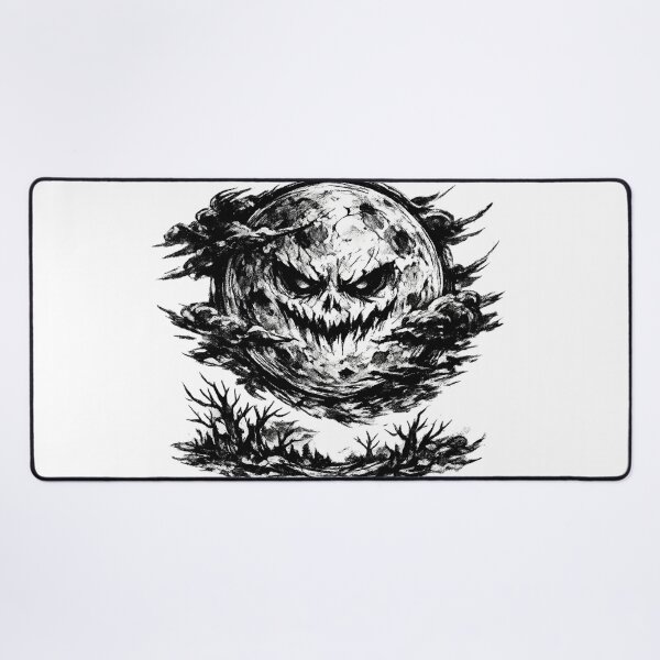 Item preview, Ominous Skull Moon Dark Ink Illustration designed and sold by optimusprime39.