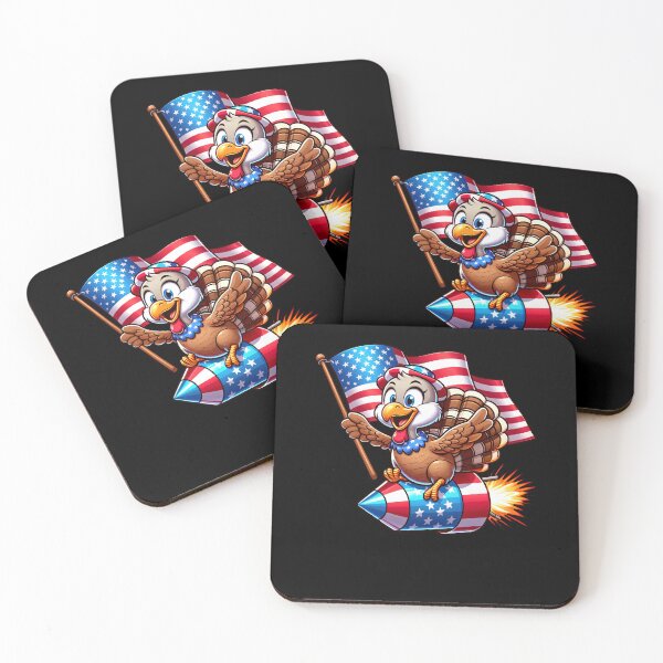 Item preview, Funny Turkey 4th July Patriotic USA Flag America Boys Girls Kids designed and sold by rafaeltto.