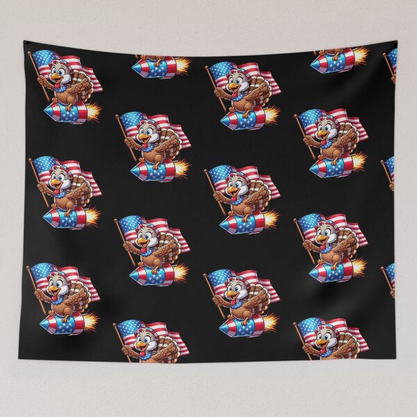 Item preview, Funny Turkey 4th July Patriotic USA Flag America Boys Girls Kids designed and sold by rafaeltto.