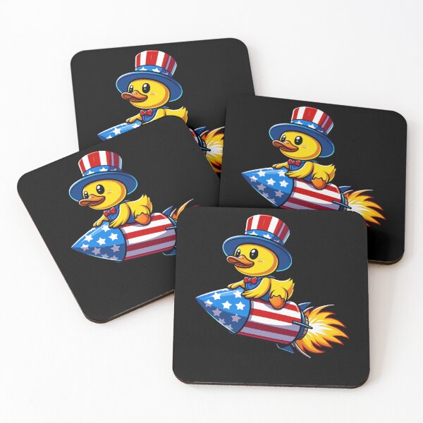 Item preview, Funny Yellow Duck 4th July Patriotic USA Flag America Boys Girls Kids designed and sold by rafaeltto.