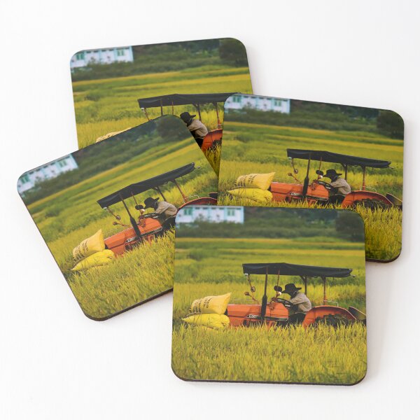 Item preview, Modern agricultural work in the rice paddies designed and sold by franck380.