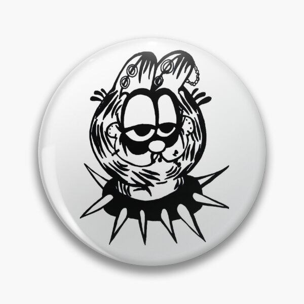 Item preview, Greyscale Goth Cartoon Cat designed and sold by KayTurtless.