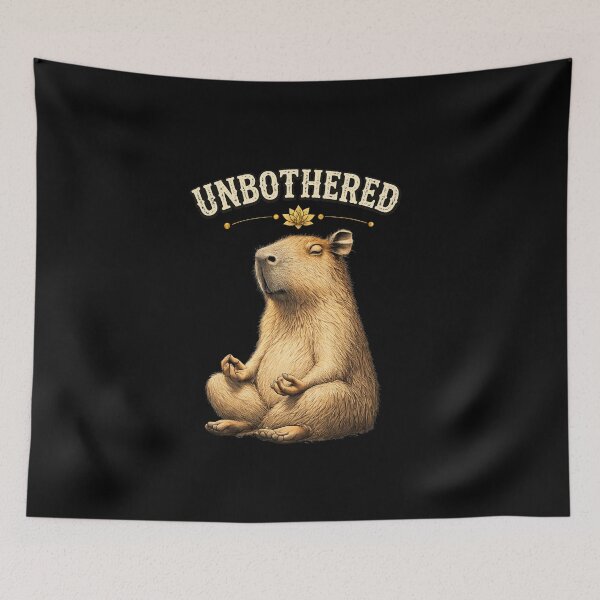 Item preview, Unbothered Capybara Funny Zen Animal Gift Shirt designed and sold by Vibe District.