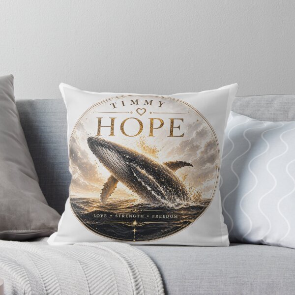 Item preview, Timmy Hope Whale – Love Strength Freedom Inspirational Ocean Art designed and sold by MariMarArt.