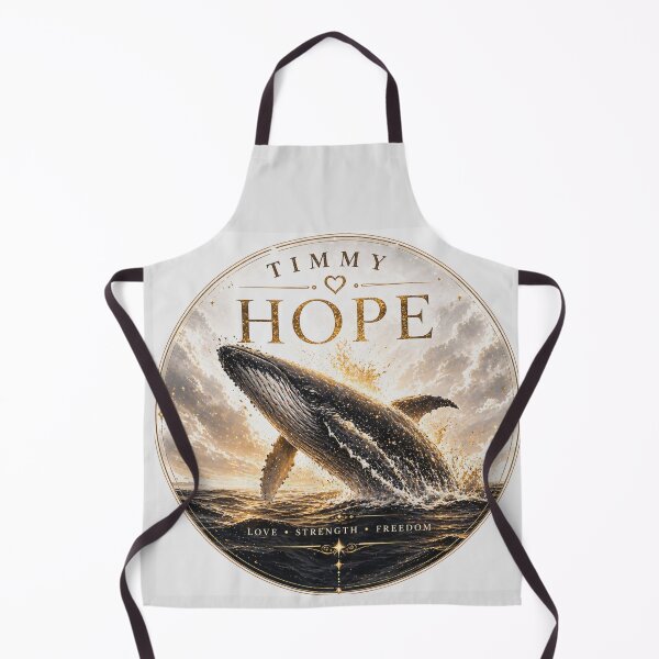 Item preview, Timmy Hope Whale – Love Strength Freedom Inspirational Ocean Art designed and sold by MariMarArt.