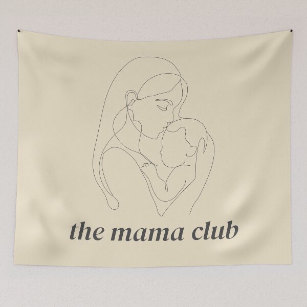 Item preview, Minimalist Mama Line Art - Elegant Fine Line Motherhood Aesthetic designed and sold by KristineKaren.