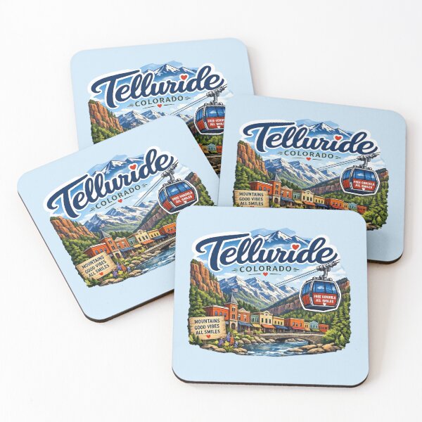 Item preview, Telluride, Colorado - Scenic Mountain Gondola Town designed and sold by Myra365Art.
