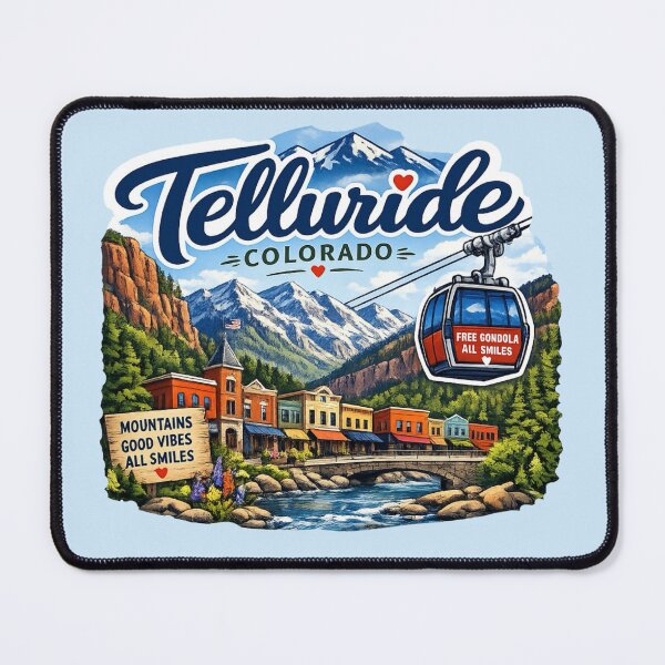 Item preview, Telluride, Colorado - Scenic Mountain Gondola Town designed and sold by Myra365Art.