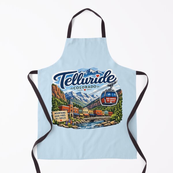 Item preview, Telluride, Colorado - Scenic Mountain Gondola Town designed and sold by Myra365Art.