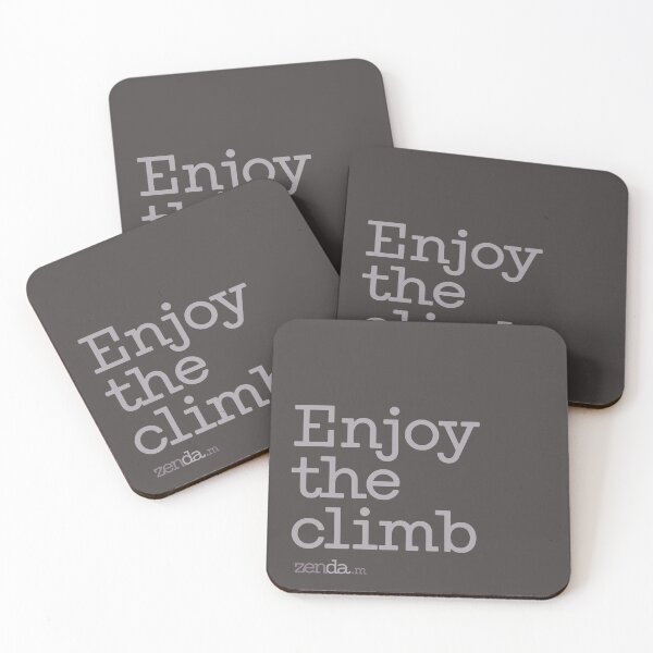 Item preview, Enjoy The Climb - Minimalist Cycling Design designed and sold by ZendaStore.