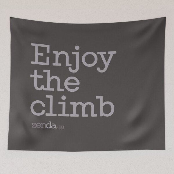 Item preview, Enjoy The Climb - Minimalist Cycling Design designed and sold by ZendaStore.
