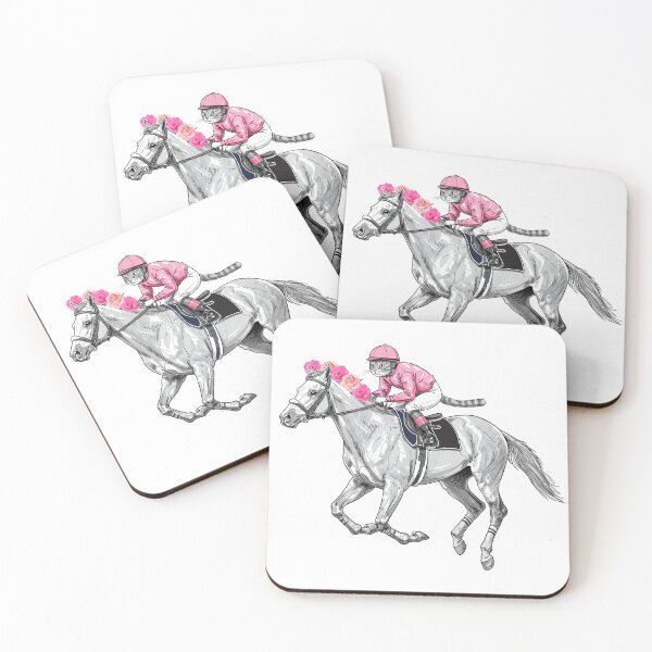 Item preview, Derby Day Horse Racing Funny Cat Jokey - MInimalist Animal Art  designed and sold by BeaverFriends.