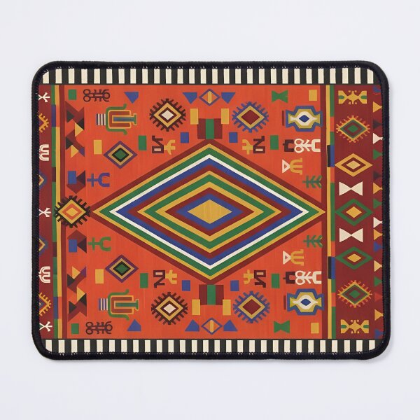 Item preview, Vibrant Berber Style Geometric Art Illustration designed and sold by arteresting-art.