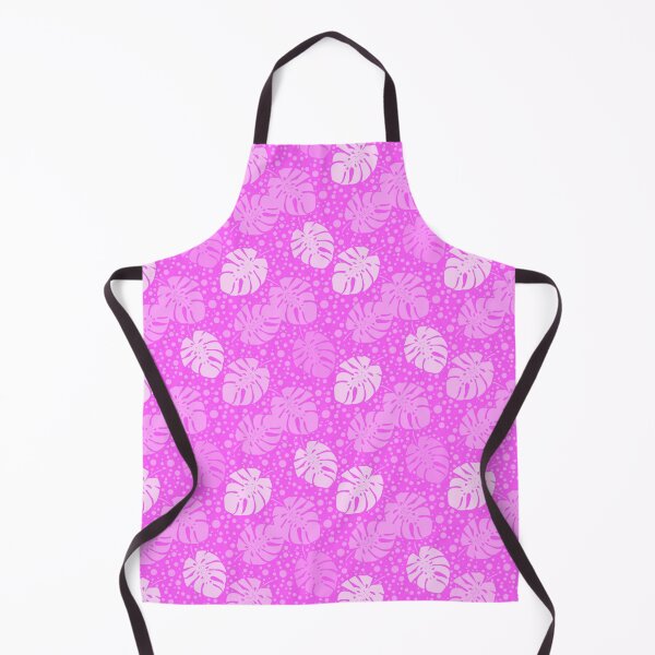 Item preview, Tropical leaves monstera pink obackground polka dots designed and sold by fuzzyfox.