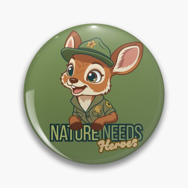 Item preview, City Park Ranger Deer – Nature Needs Heroes | Cute Kids Forest Ranger designed and sold by jindezign.