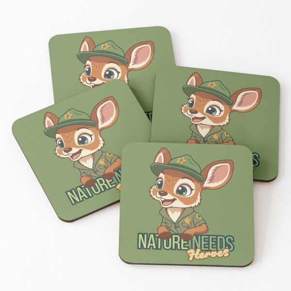 Item preview, City Park Ranger Deer – Nature Needs Heroes | Cute Kids Forest Ranger designed and sold by jindezign.