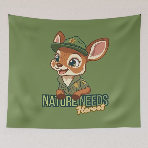 Item preview, City Park Ranger Deer – Nature Needs Heroes | Cute Kids Forest Ranger designed and sold by jindezign.