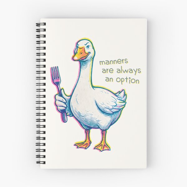 Item preview, Silly Goose Risograph Manners  designed and sold by TackyTime.