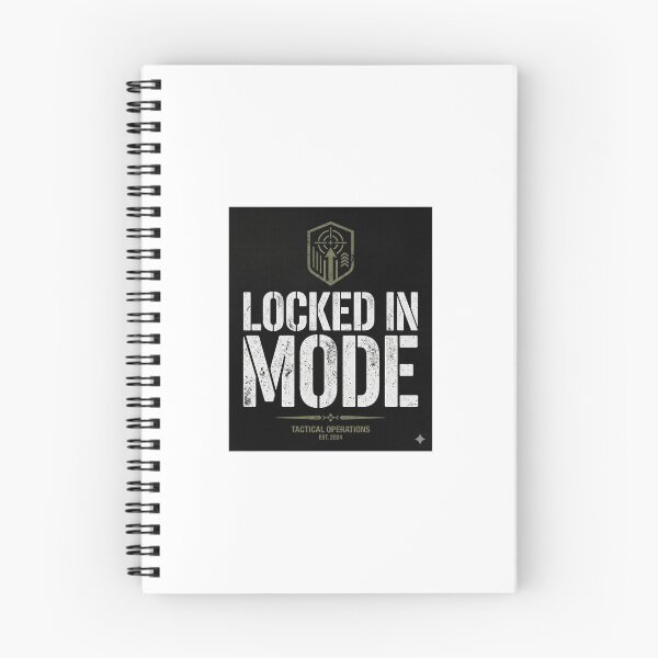 Item preview, Locked In Mode Tactical Motivation Typography Design designed and sold by DarioTactical.