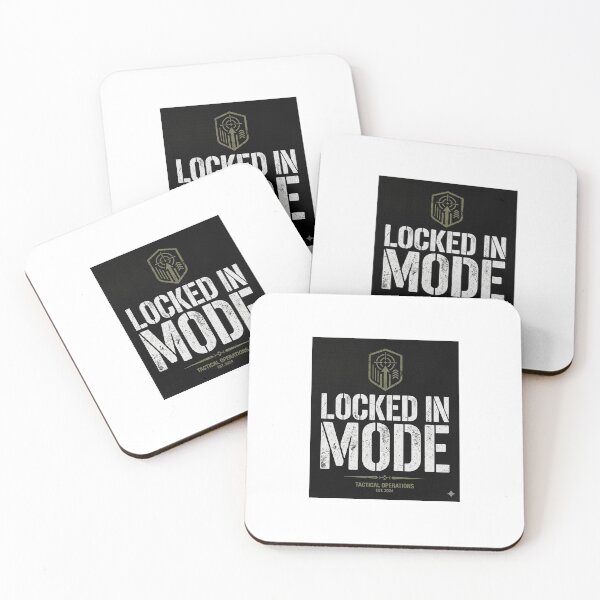 Item preview, Locked In Mode Tactical Motivation Typography Design designed and sold by DarioTactical.