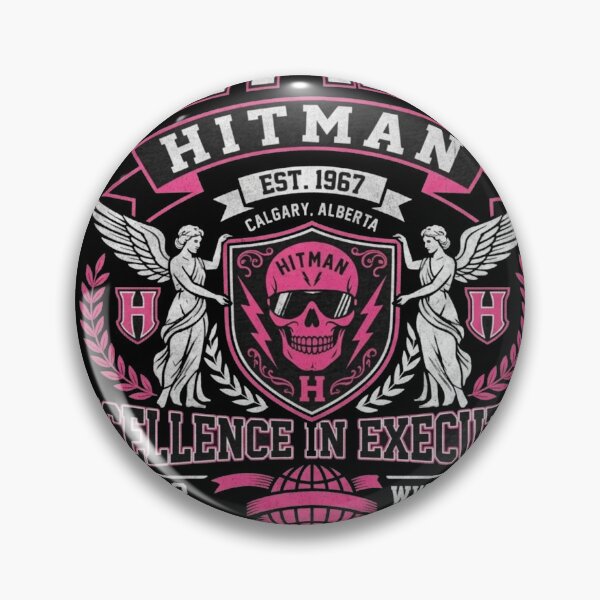 Item preview, Hitman Hart Excellence in Execution Pink and Black Tribute designed and sold by The Irish Whip.