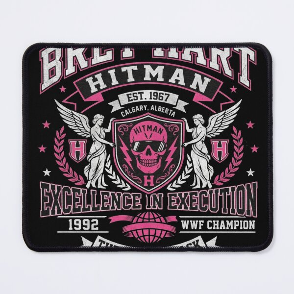 Item preview, Hitman Hart Excellence in Execution Pink and Black Tribute designed and sold by The Irish Whip.