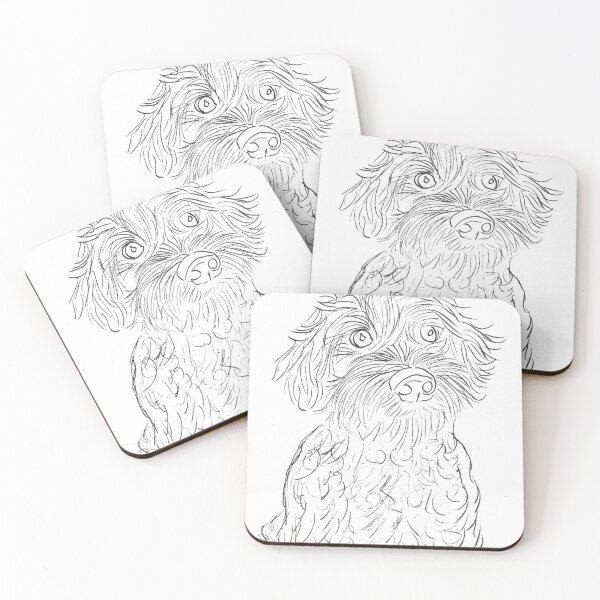 Item preview, Black Cavoodle Doodle designed and sold by Art-by-Am.
