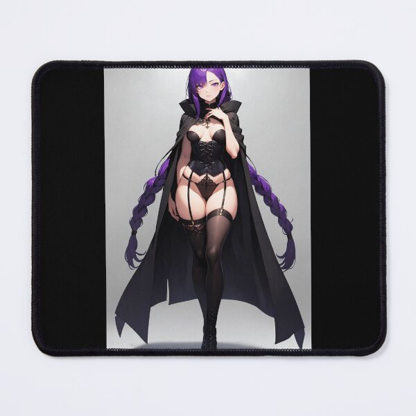 Item preview, Tomimori Shihotsuki - Purple Haired Anime Girl in Gothic Corset and Cloak designed and sold by iloveanimechibi.
