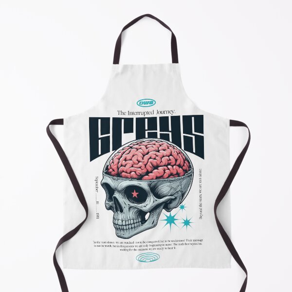 Item preview, Cosmic Skull Brain Sci-Fi Illustration t-shirt designed and sold by StudioDWS.
